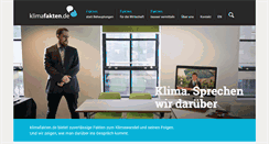Desktop Screenshot of klimafakten.de
